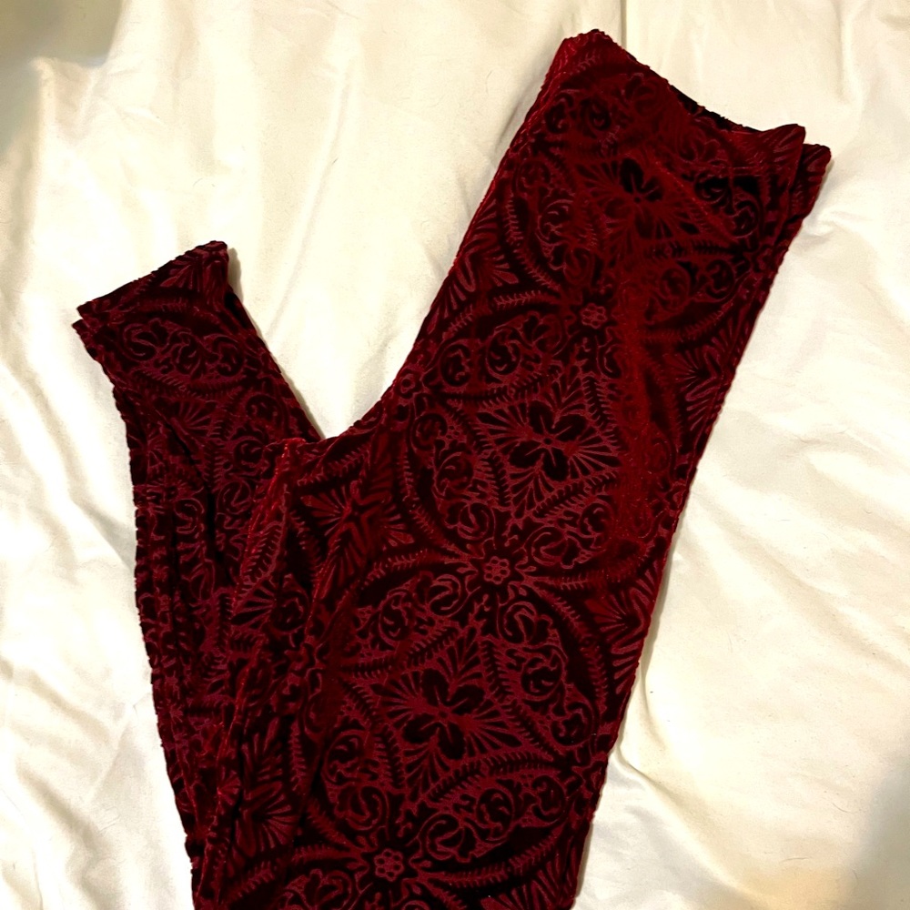 Blackmilk Clothing Burned Velvet Legging L